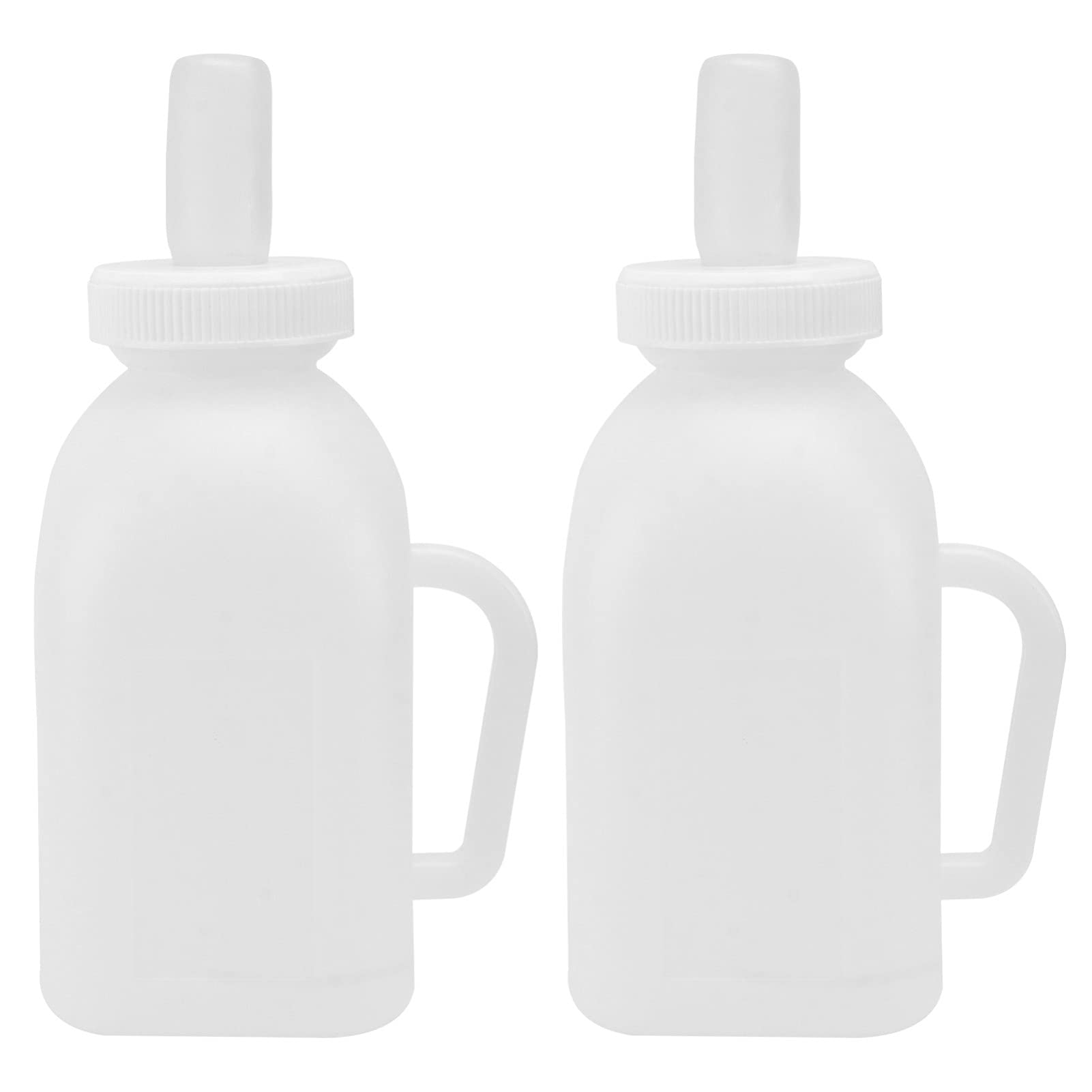 Hemoton 2 Pack Calf Milk Bottle Set - Lamb & Goat Feeding Bottles with Nipple for Baby Farm Animals | Durable Animal Nursing Bottles for Newborn Calves, Lambs, and Kids | Perfect for Farm, Ranch, and Pet Care Use