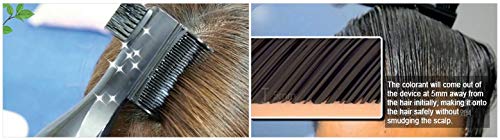 Electric Hair Dye Comb with Bamboo Fine Teeth - Automatic Hair Coloring Machine for Easy DIY Hair Dye at Home | Perfect for Salon-Quality Results & Touch-Ups