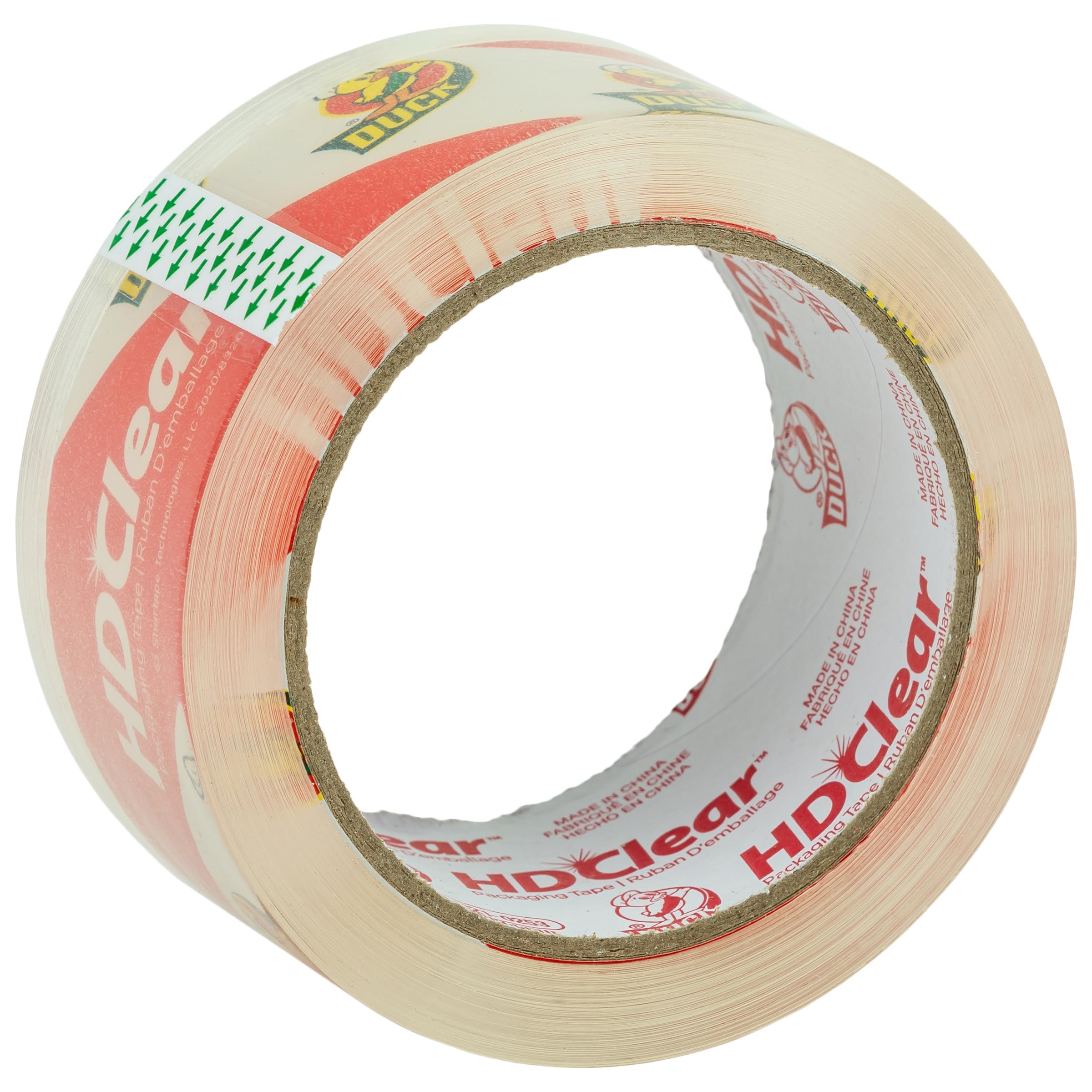 Duck HD Clear Packing Tape Refills - 24 Rolls Heavy Duty Shipping Tape for Boxes, Moving & Packaging Supplies - 1.88 Inch x 54.6 Yards (393730) - Perfect for Home Moving, Office Shipping & Warehouse Packaging