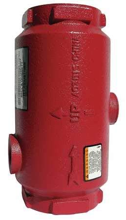 2 Inch Cast Iron Inline Air Separator for HVAC Systems - Efficient Air Removal for Hydronic Heating & Cooling Systems