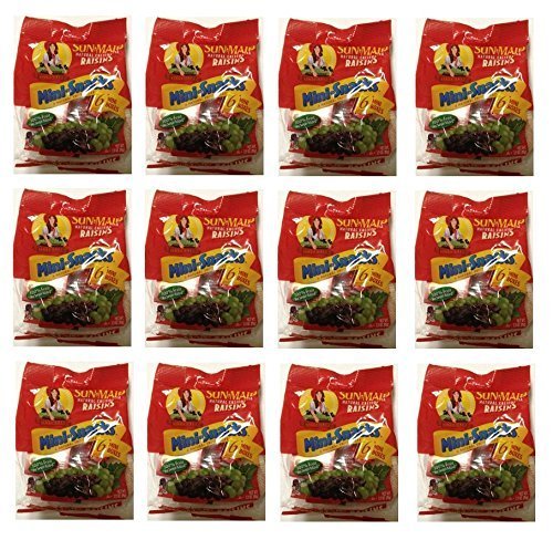 **Sun Maid Natural California Raisins - 72 Mini Snack Boxes (12 Packs of 6) | Healthy Dried Fruit Snacks for Kids, Lunch Boxes & On-the-Go | No Added Sugar, Non-GMO, Vegan-Friendly**