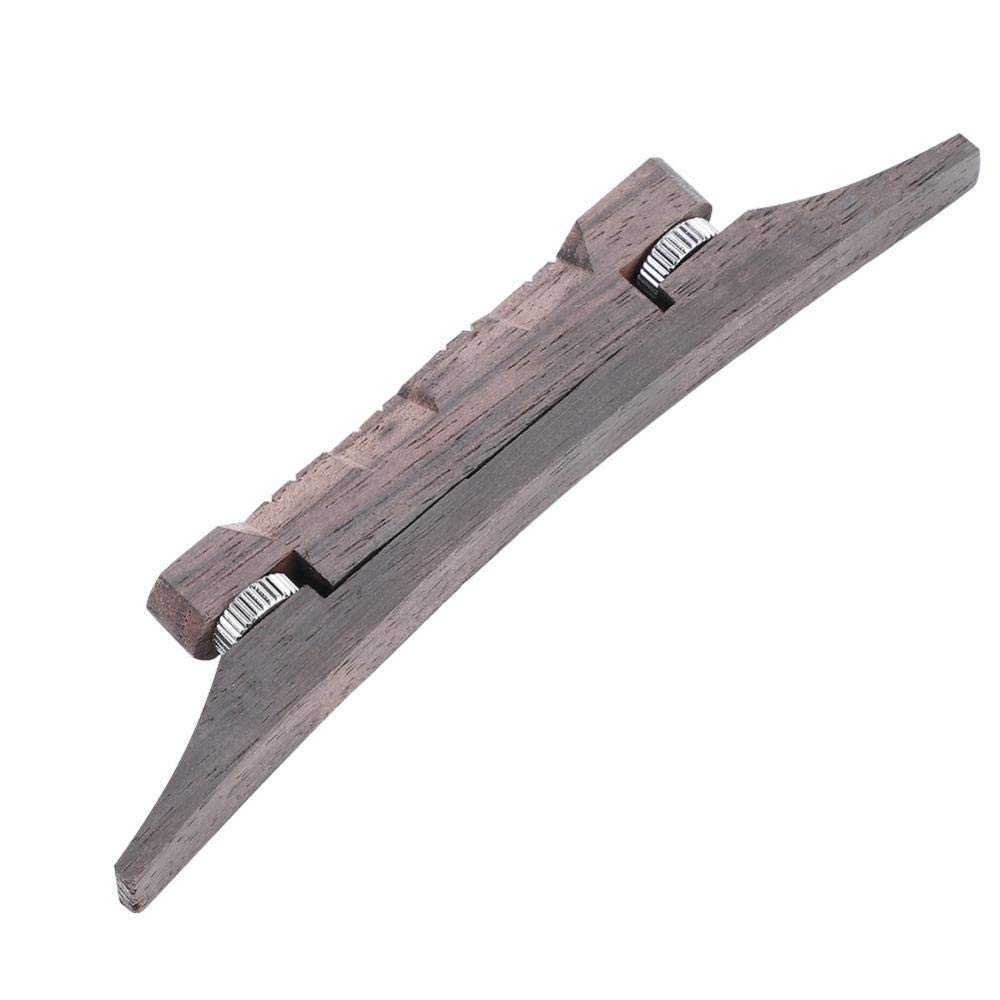 Adjustable Compensated Rosewood Mandolin Bridge Replacement for Martin Acoustic Guitar - Perfect for Bluegrass, Folk & Country Music Performances