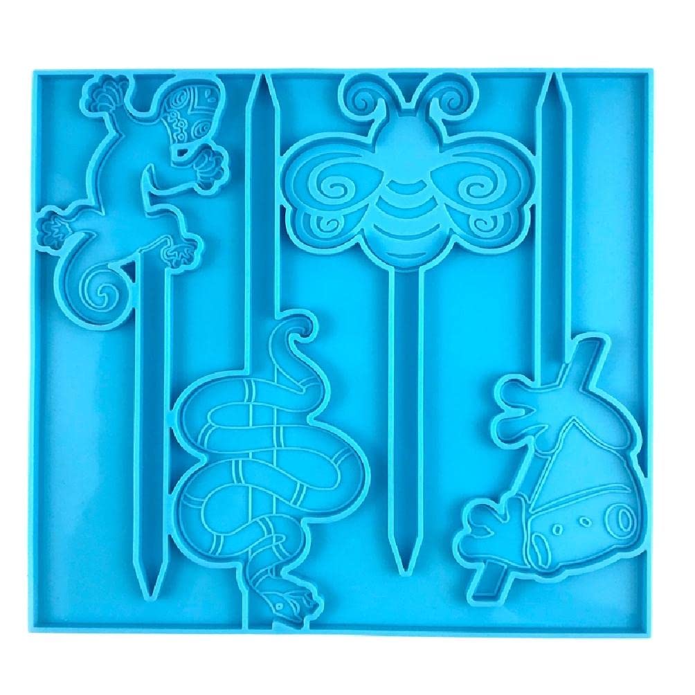 Epoxy Silicone Garden Plant Tags & Stake Molds - DIY Flower Pot Labels, Kindergarten Garden Markers for Home Decor, Wedding Favors, and Craft Projects