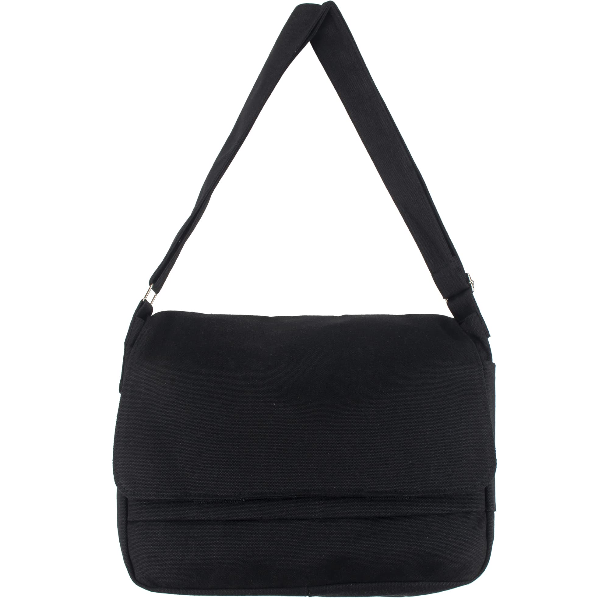 Durable Canvas Messenger Bag for Men & Women - Crossbody Shoulder Bag with Thick Sturdy Design - Perfect for Work, Travel & Daily Commute