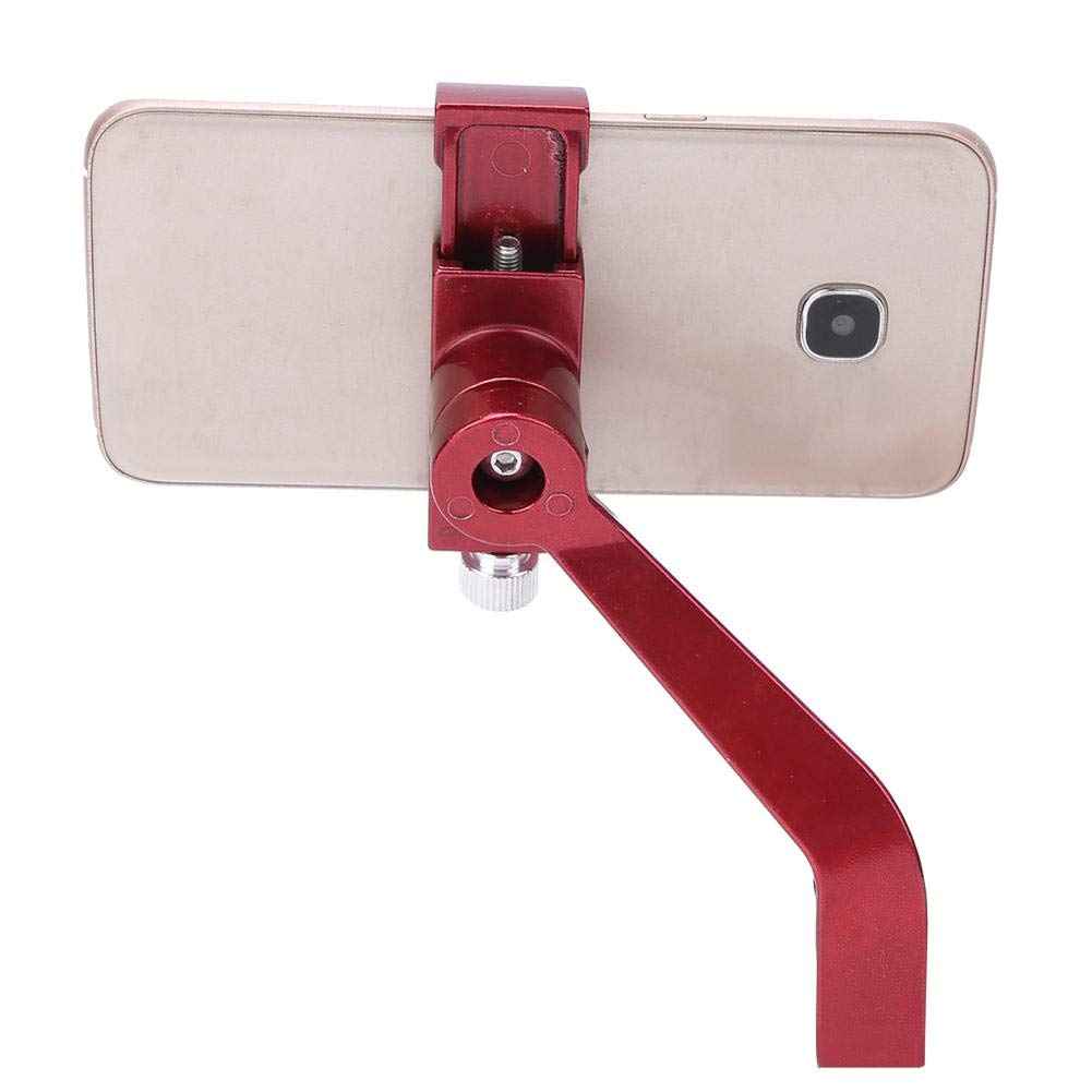 Tbest Universal Aluminum Alloy Bike & Motorcycle Phone Mount - Adjustable Handlebar & Rearview Mirror Phone Holder for iPhone, Android Smartphones - Perfect for Cycling, Commuting & GPS Navigation
