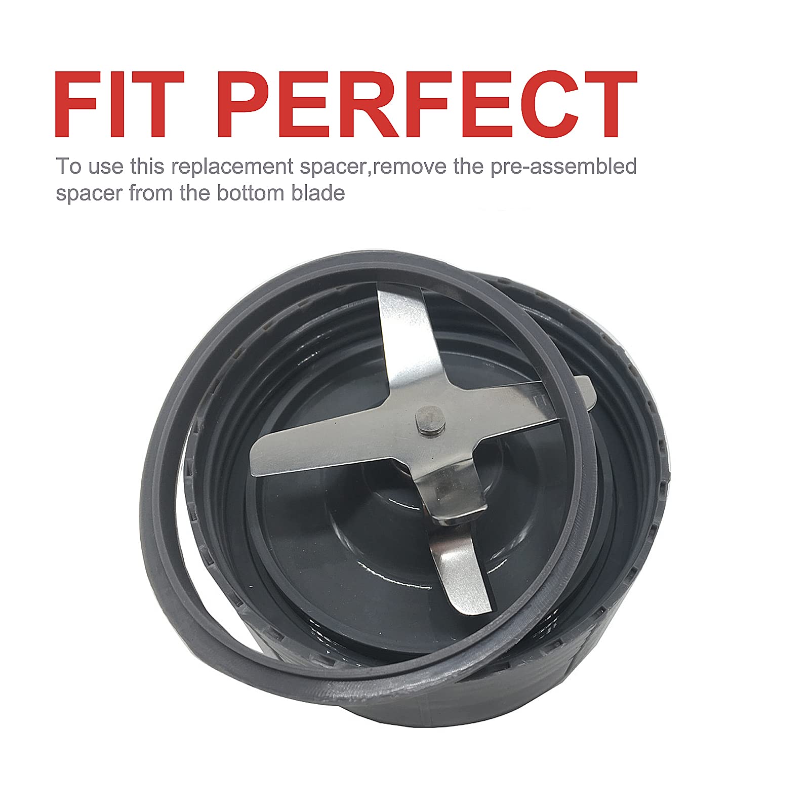 6 Pack Blender Gasket Replacement Parts with Rubber O-Ring for 900W & 600W Series - Compatible with NB-101B, NB-101S, NB-201 Blade Blenders - Durable Sealing Ring for Smoothie Makers & Food Processors - Perfect for Home Kitchen, Restaurant, and Commercial Use
