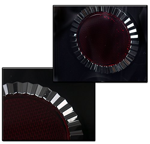 Black/Smoke LED Tail Brake Lights Rear Lamps Compatible with 1987-1996 Ford F-150 F-250 F-350 & 1989-1996 Bronco - Upgrade Your Truck's Safety & Style for Night Driving & Off-Road Adventures