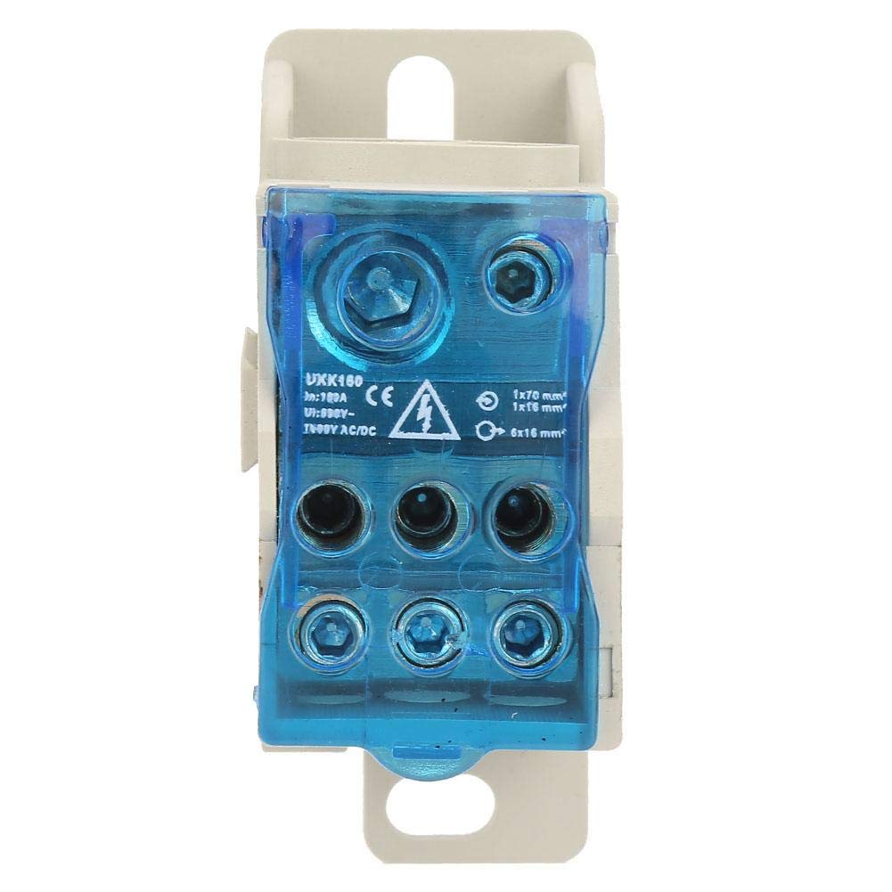 Din Rail Terminal Block Distribution Box - Universal Electric Wire Connector & Power Junction Box for Industrial Control Panels & Electrical Cabinets | Perfect for Wiring, Circuit Protection & Power Distribution