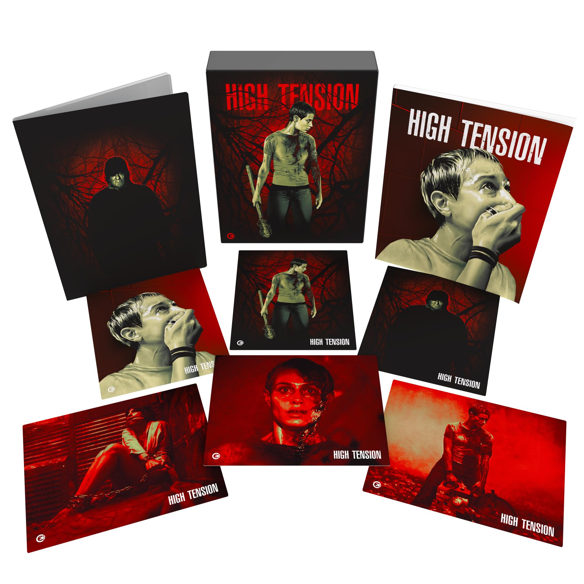 High Tension - Complete Limited Edition UHD Box Set with Region-Free Blu-Ray, Bonus Book & Collectible Art Cards | Perfect for Horror Movie Collectors & Film Enthusiasts