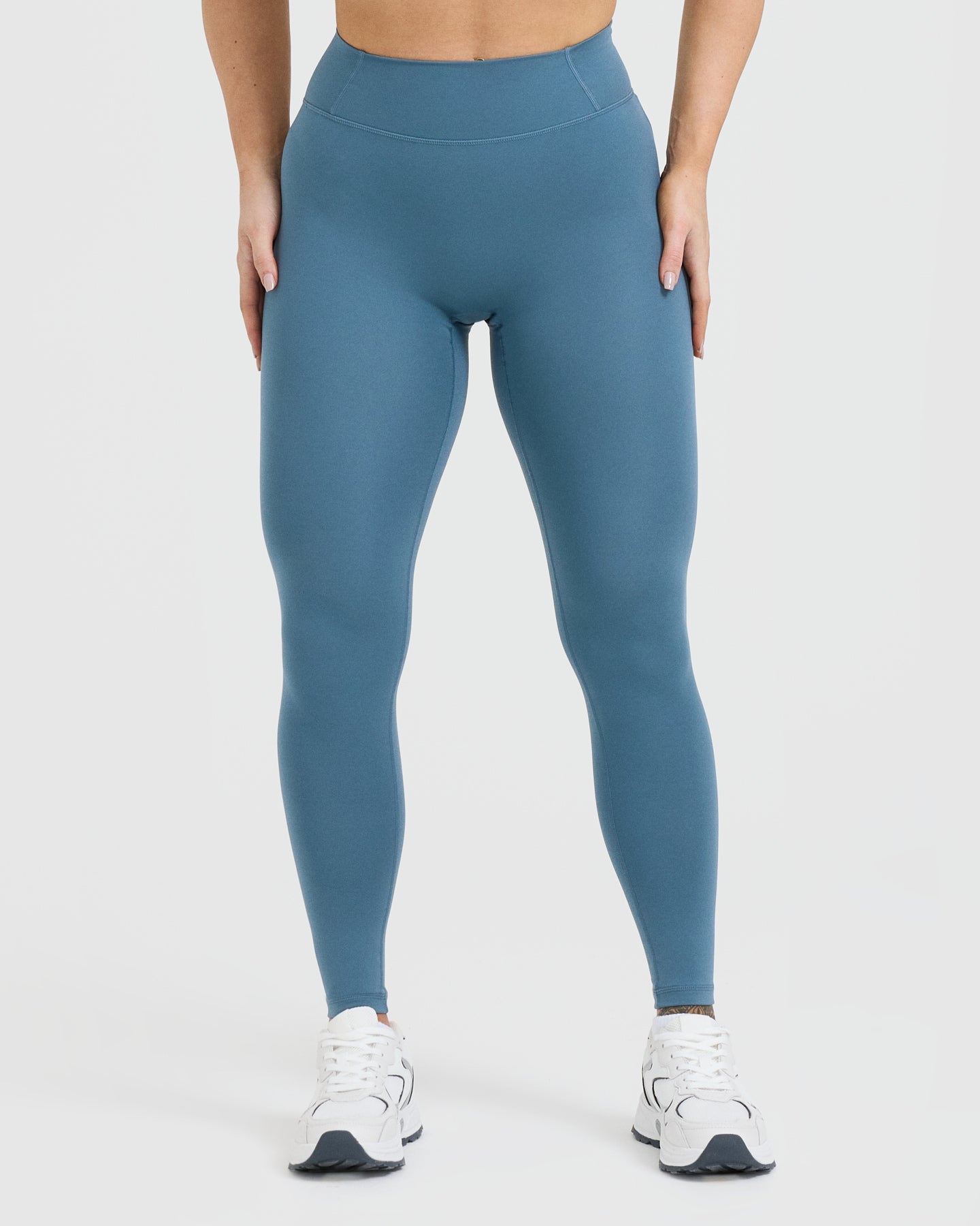 Timeless High Waisted Leggings for Women | Moonstone Blue Yoga Pants - Perfect for Workouts, Yoga & Everyday Comfort