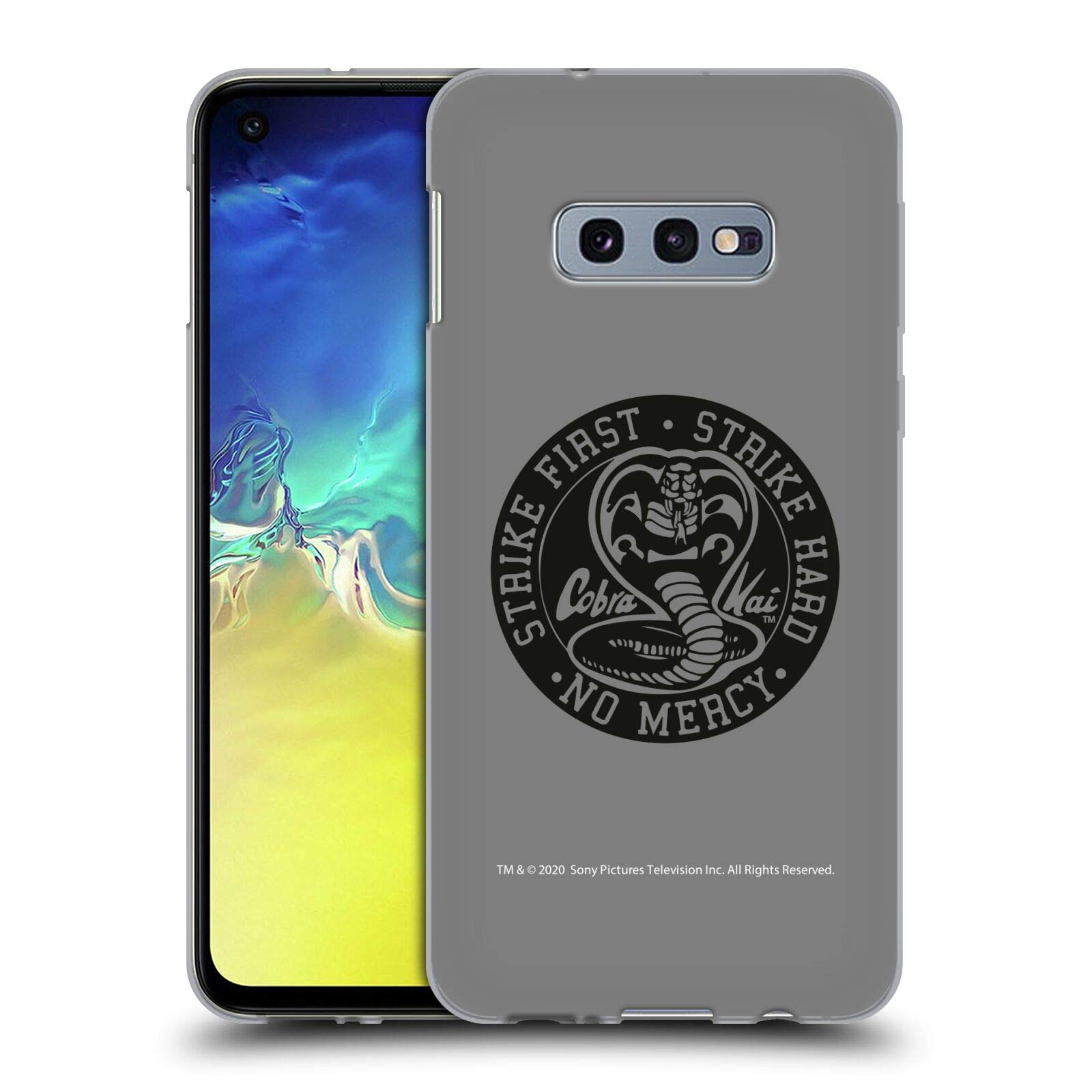 Head Case Designs Officially Licensed Cobra Kai Strike Logo 2 Soft Gel Case for Samsung Galaxy S10e - Durable Protection for Fans & Martial Arts Enthusiasts