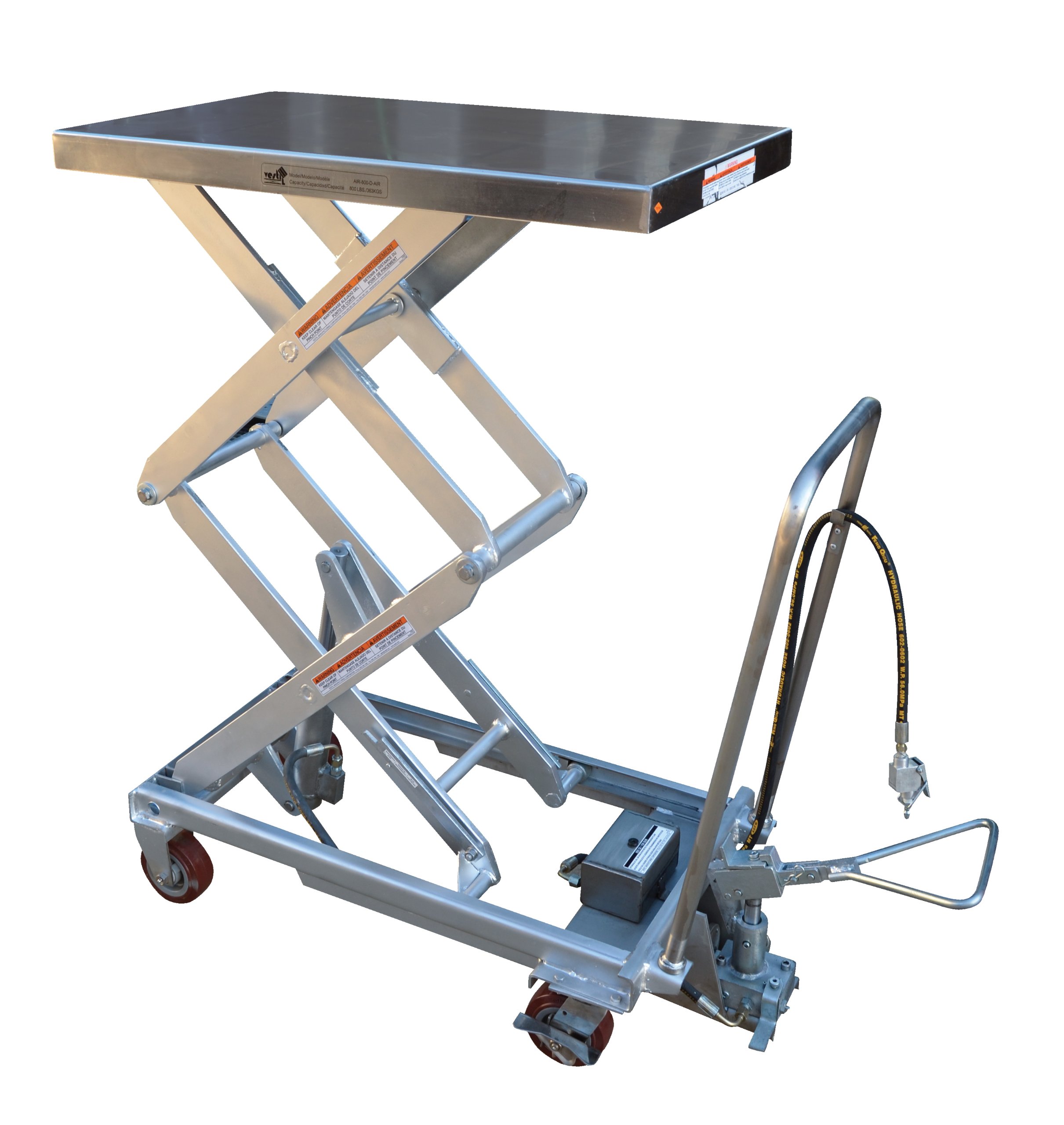 Premium 800K Stainless Steel Air Cart for Home & Commercial Use - Durable & Rust-Proof for Outdoor Cooking, Camping, and BBQ Parties