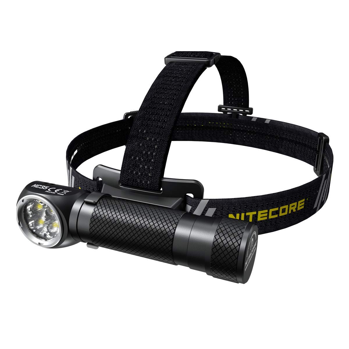 Nitecore HC35 2700 Lumen Rechargeable LED Headlamp with Extra NL2140 Battery, USB Car & Wall Adapter - Perfect for Camping, Hiking, and Outdoor Adventures