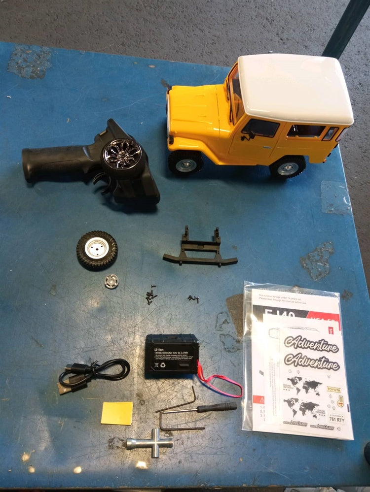 1/16 HG RC Off-Road Electric Crawler Car - FJ40 Model 4x4 Remote Control Vehicle | US Stock | Used for Trail Crawling, Rock Climbing & Backyard Adventure Play