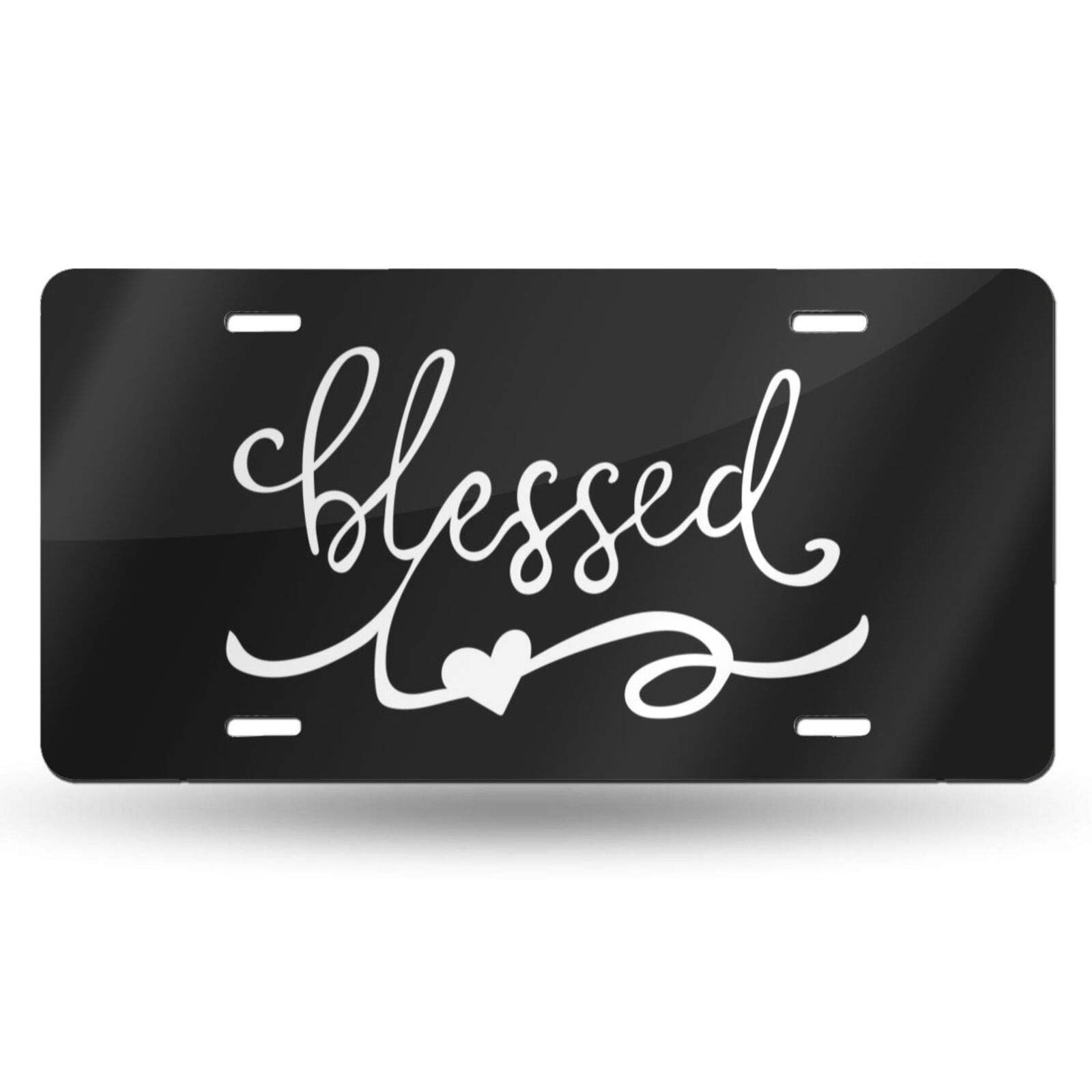 Blessed Decorative Car Front License Plate - 6x12 Inch Aluminum Vanity Tag for Men, Women & Kids | Personalized Auto Accessory for Cars, Trucks & SUVs | Perfect Gift for Holidays & Special Occasions