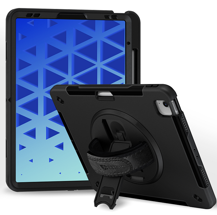 MAXCases Extreme Shield with Removable Strap for Apple iPad Air 6 13-inch (M3 2024, M4 2025) - Durable Protective Case for Work, Travel & School