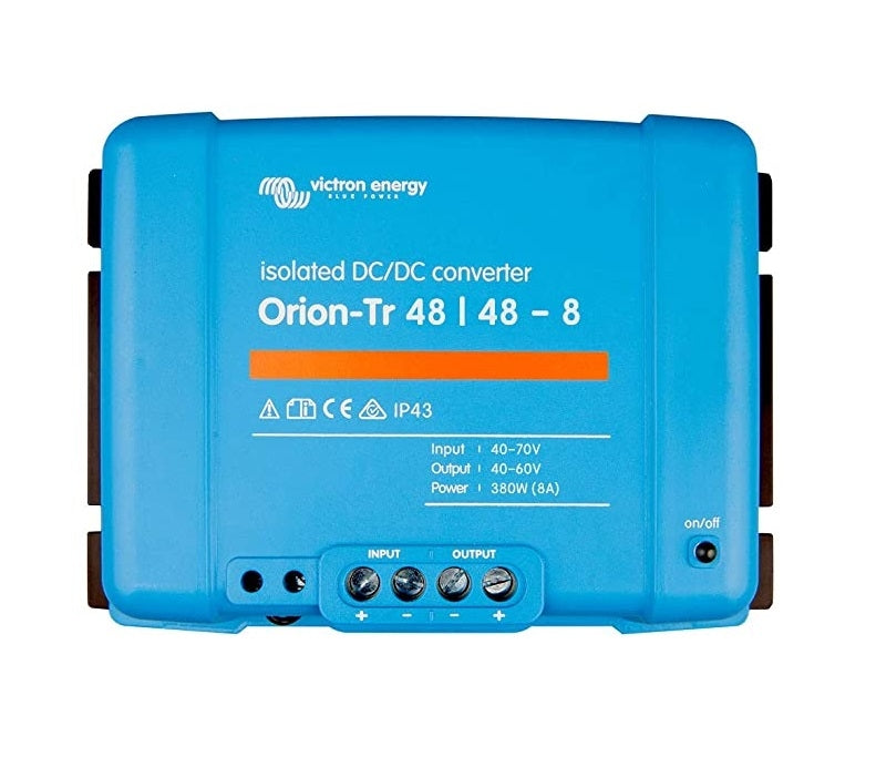 Victron Energy Orion Tr 48/48 8A (380W) Isolated DC-DC Converter - Power Supply for RVs, Boats & Off-Grid Solar Systems | Efficient Voltage Conversion for Mobile & Marine Applications