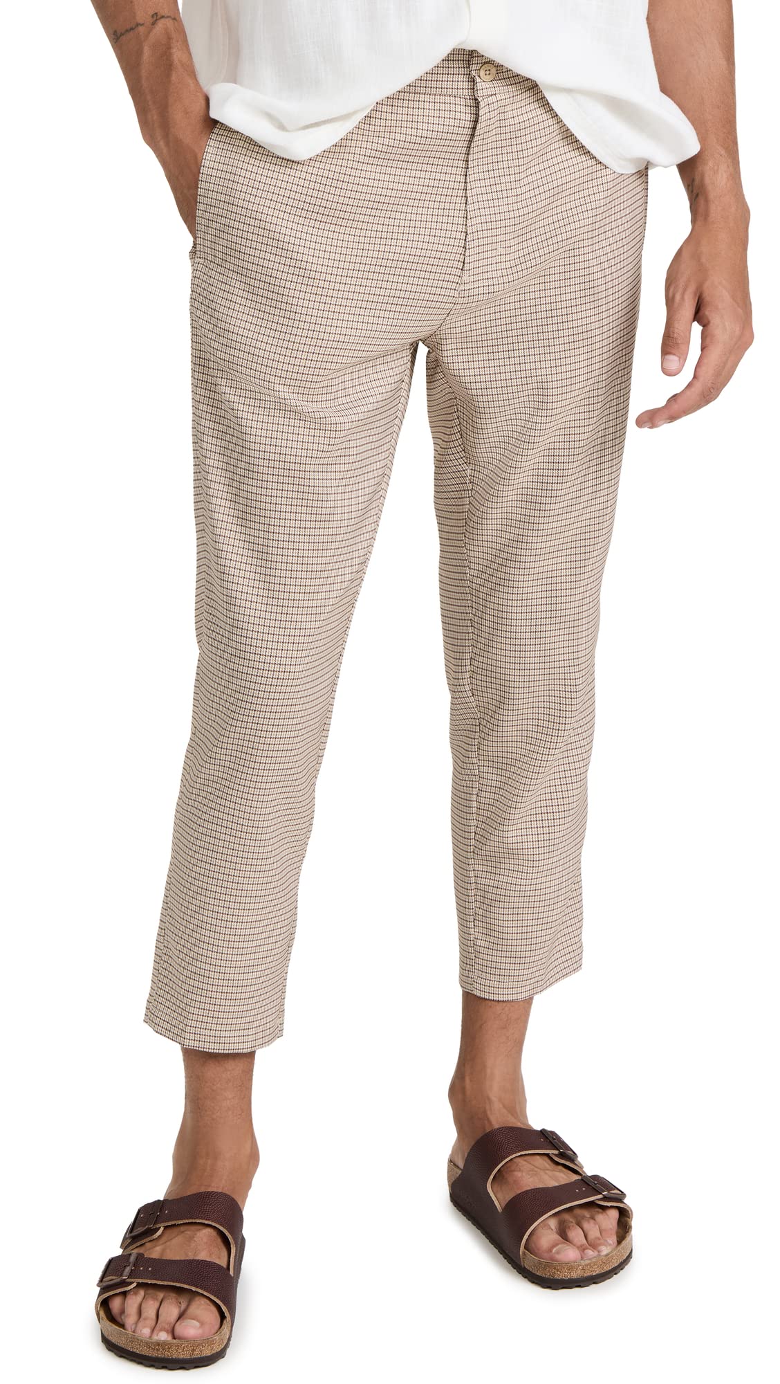Banks Journal Men's Downtown Plaid Pants - Casual Slim Fit Tartan Trousers for Urban Style | Perfect for Office, Travel & Everyday Wear