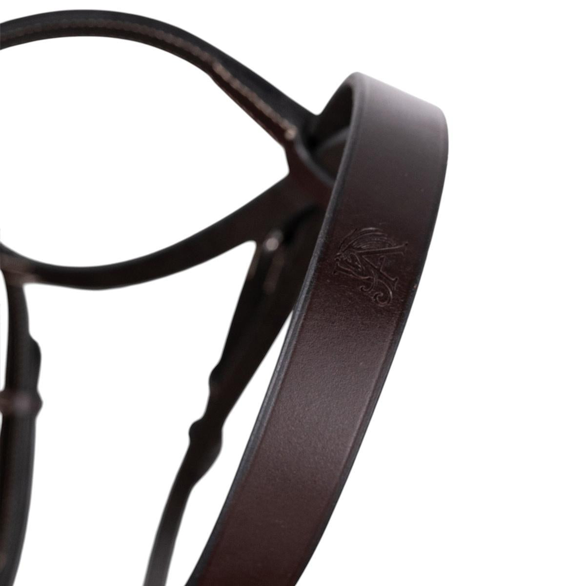 Jake Adams Premium Raised Fancy Stitched Hunter Bridle with 1