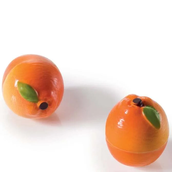 Premium ChocoFruit Orange Chocolate Mold Set - 28 Different Silicone Baking Forms for DIY Candy, Cake Decor & Desserts | Perfect for Holidays, Parties & Gift Making