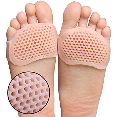 STRAIGHT Gel Half Toe Sleeve - Anti-Skid Forefoot Soft Silicone Pads for Pain Relief & Heel Protection - Repair Dry Cracked Skin - Ideal for Running, Yoga & Everyday Comfort