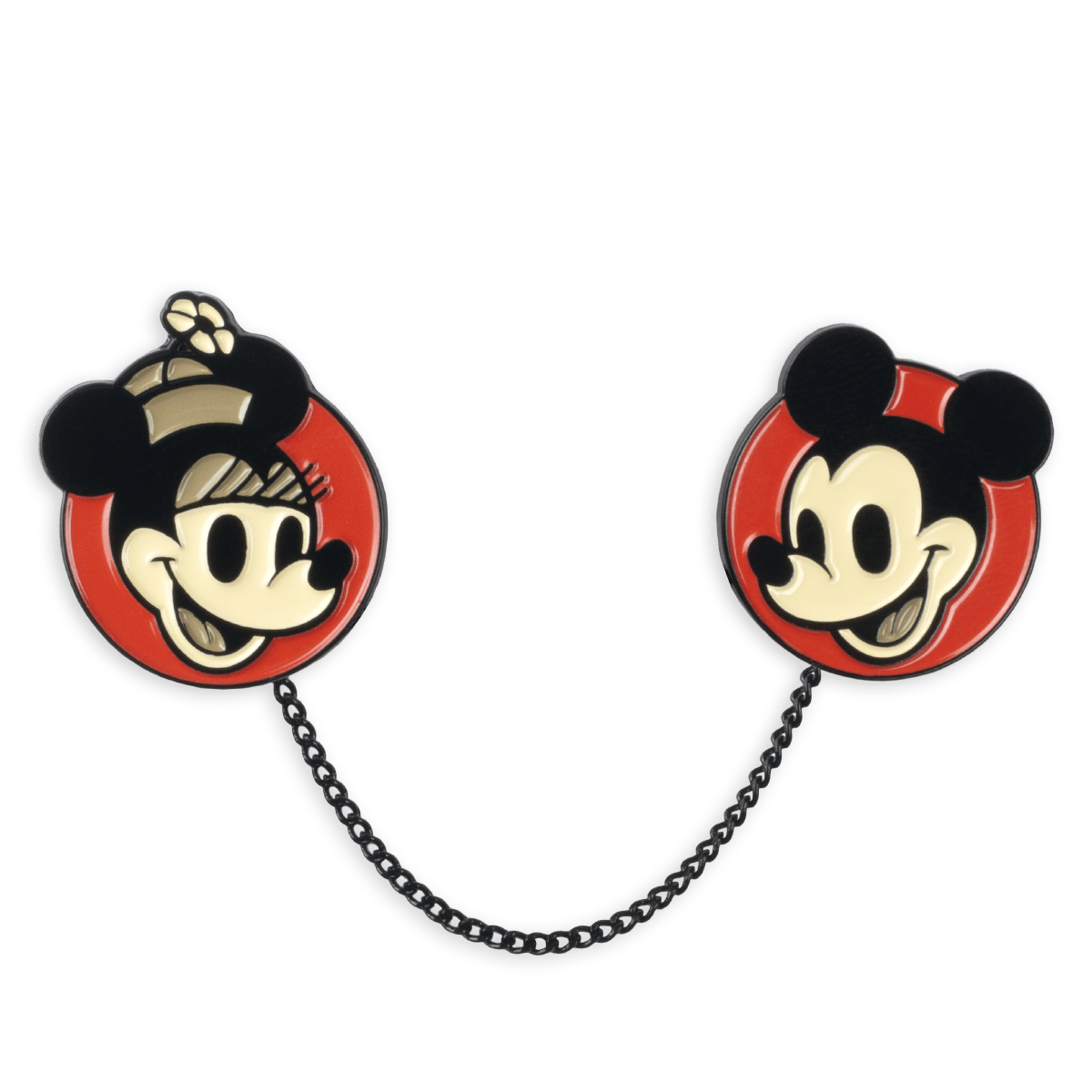 Disney Mickey & Minnie Mouse 2-Pin Set - Collectible Enamel Pins for Disney Fans, Gifts & Accessories - Perfect for Backpacks, Hats & Jackets