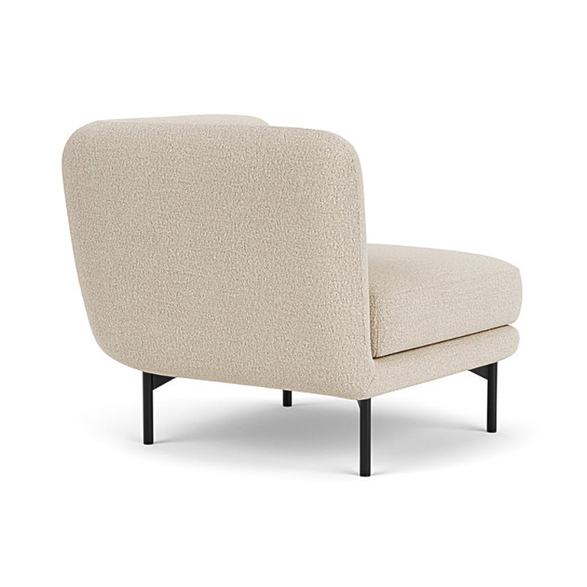 Alfred Boucle Left 1 Seater Modular Sofa - Modern Accent Chair for Living Room, Bedroom & Office - Comfortable Small Space Furniture