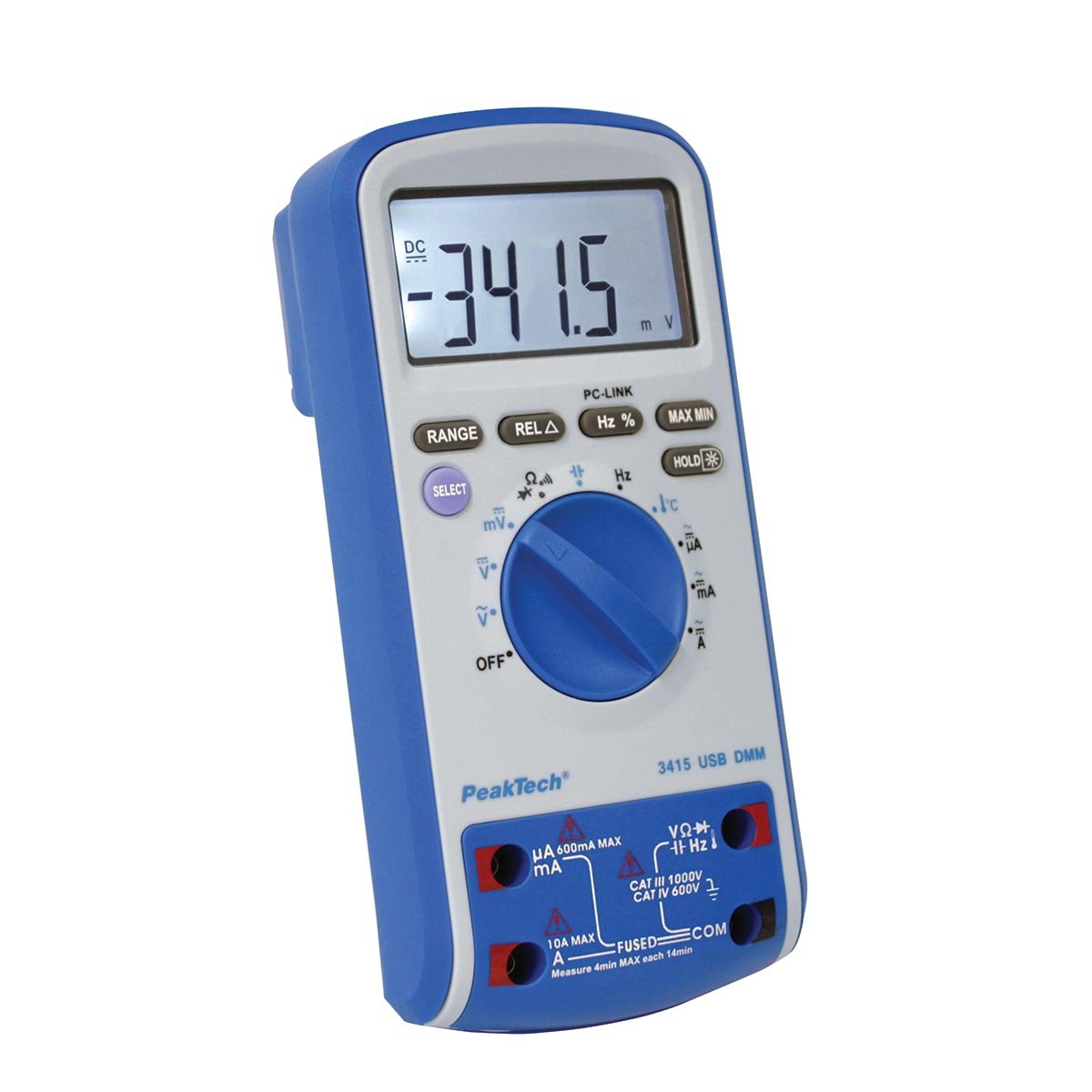 3B Scientific 1008631 Digital Multimeter with Data Storage - 6000 Count LCD Display, Auto-Ranging, True RMS - Perfect for Electrical Testing, DIY Projects & Lab Measurements