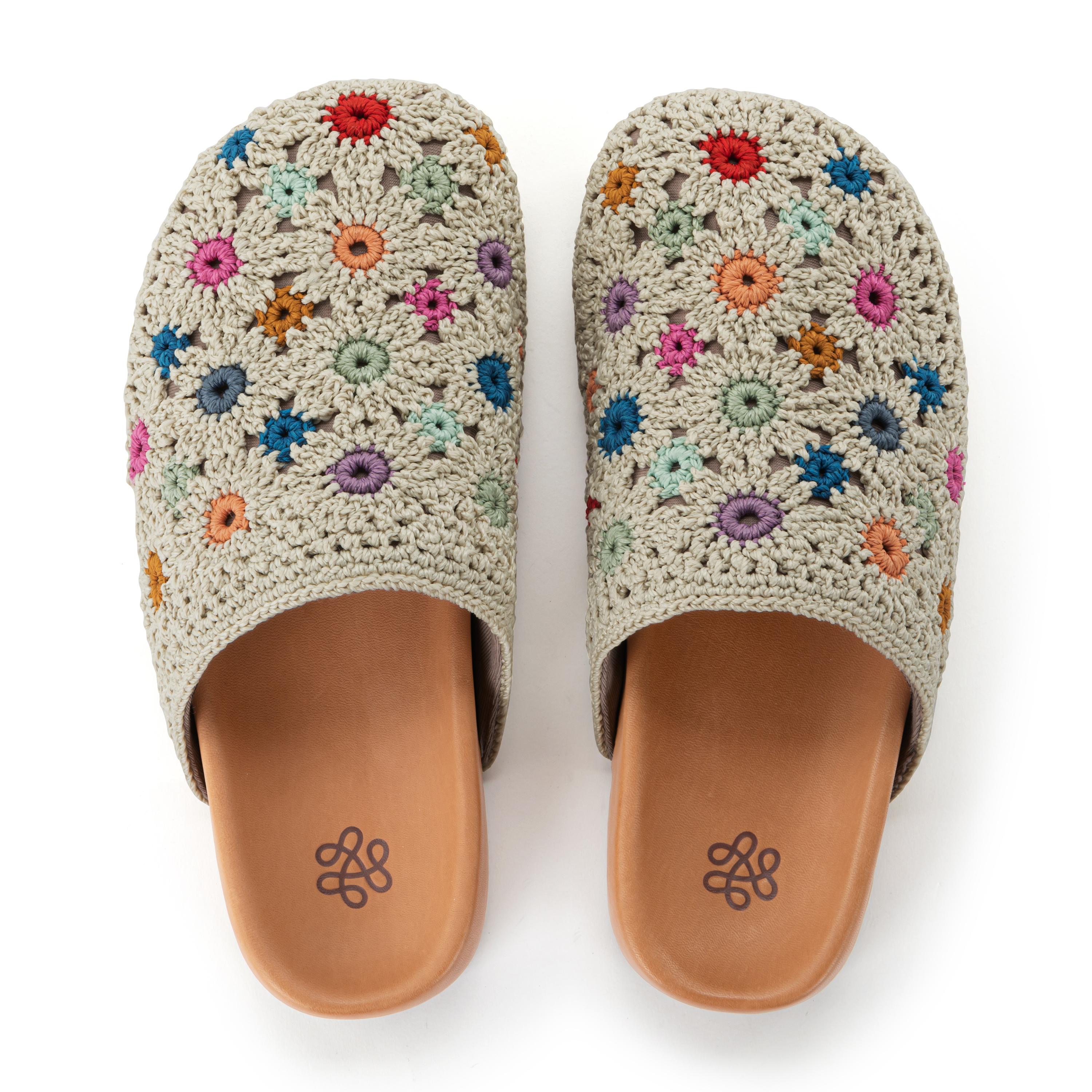 Bolinas Crochet Clogs for Women - Comfortable Handmade Summer Slide Sandals with Arch Support - Perfect for Beach, Pool, and Casual Outings
