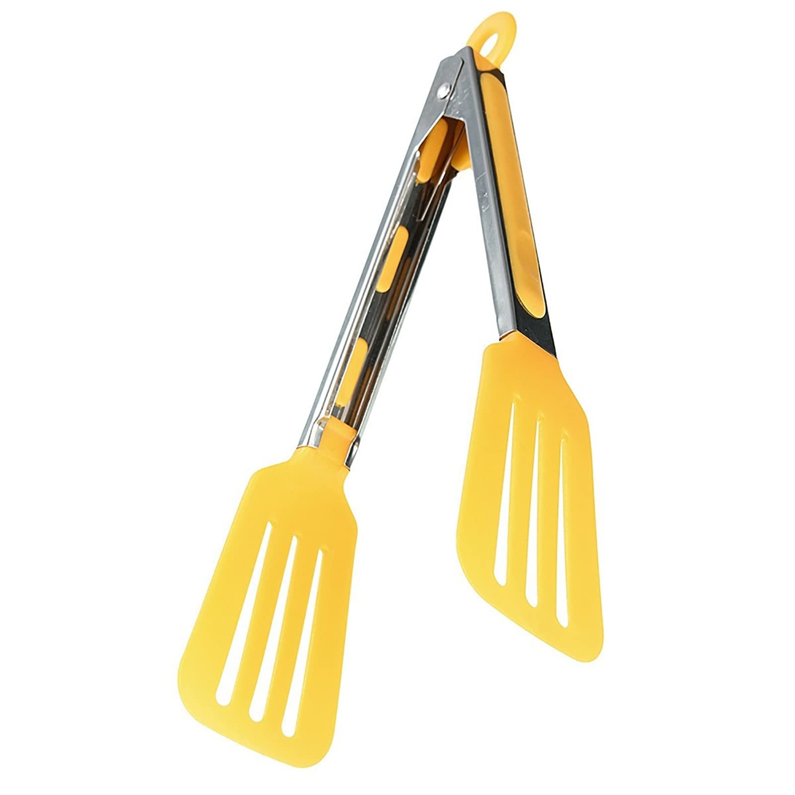 LEAQU Silicone Kitchen Tongs - Locking Food Tongs with Non-Slip Grip, Heat Resistant & Scratch-Proof for Cooking, Grilling, Serving Salads & BBQ (12 Inch)