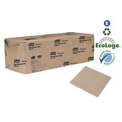 SCA DX606E 1-Ply Universal Xpressnap Cafe Dispenser Napkin, Interfold & Natural Kraft - Case of 6000 | Commercial & Restaurant Use | Bulk Paper Napkins for Food Service, Cafes & Catering