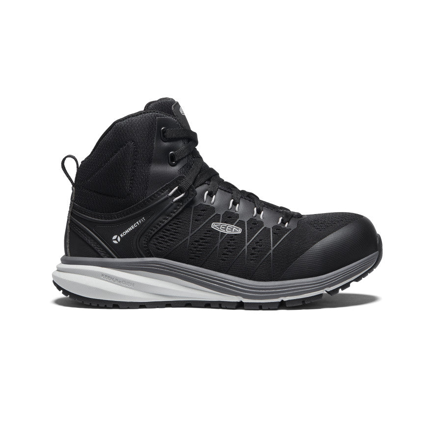 Women's Vista Energy Mid Carbon Toe Work Boots - Vapor/Black | Slip-Resistant & Comfortable for Construction, Hiking & Outdoor Work