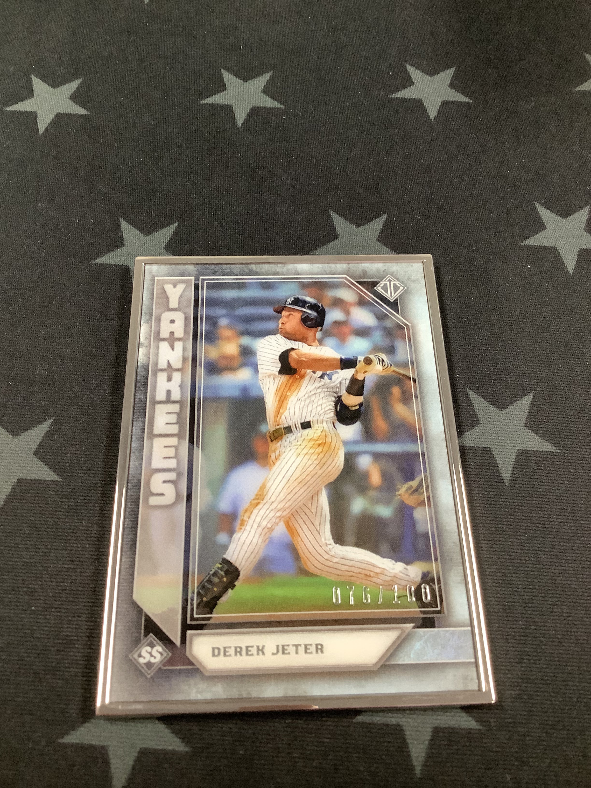 2019 Derek Jeter Transcendent Collection Baseball Card #12/100 - Rare Limited Edition for Collectors & Sports Fans - Perfect for Display, Gifts, and Investment