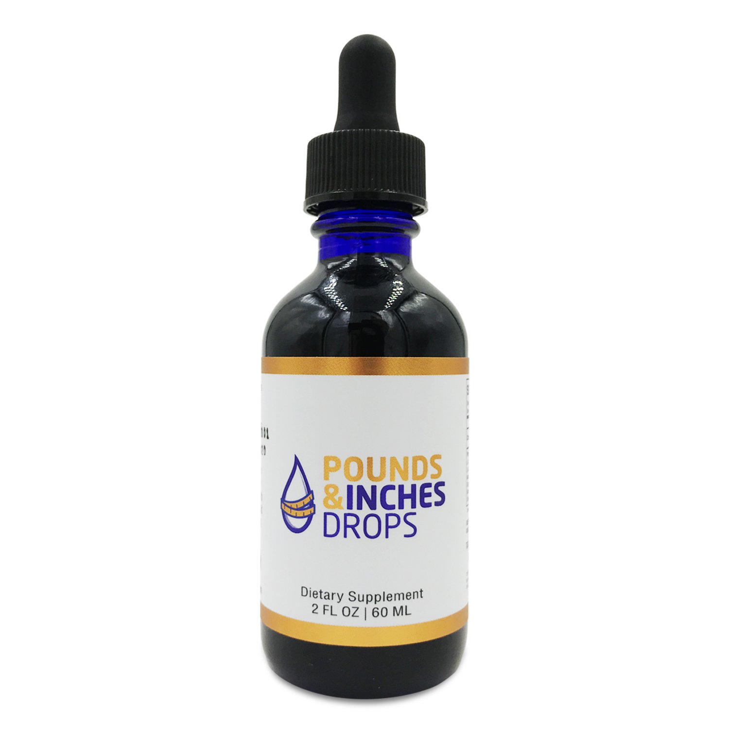 Natural Pounds and Inches Drops for Fast Weight Loss - 2 Oz Bottle of Fat Burning Liquid Supplement - Perfect for Daily Use at Home, Gym or Travel