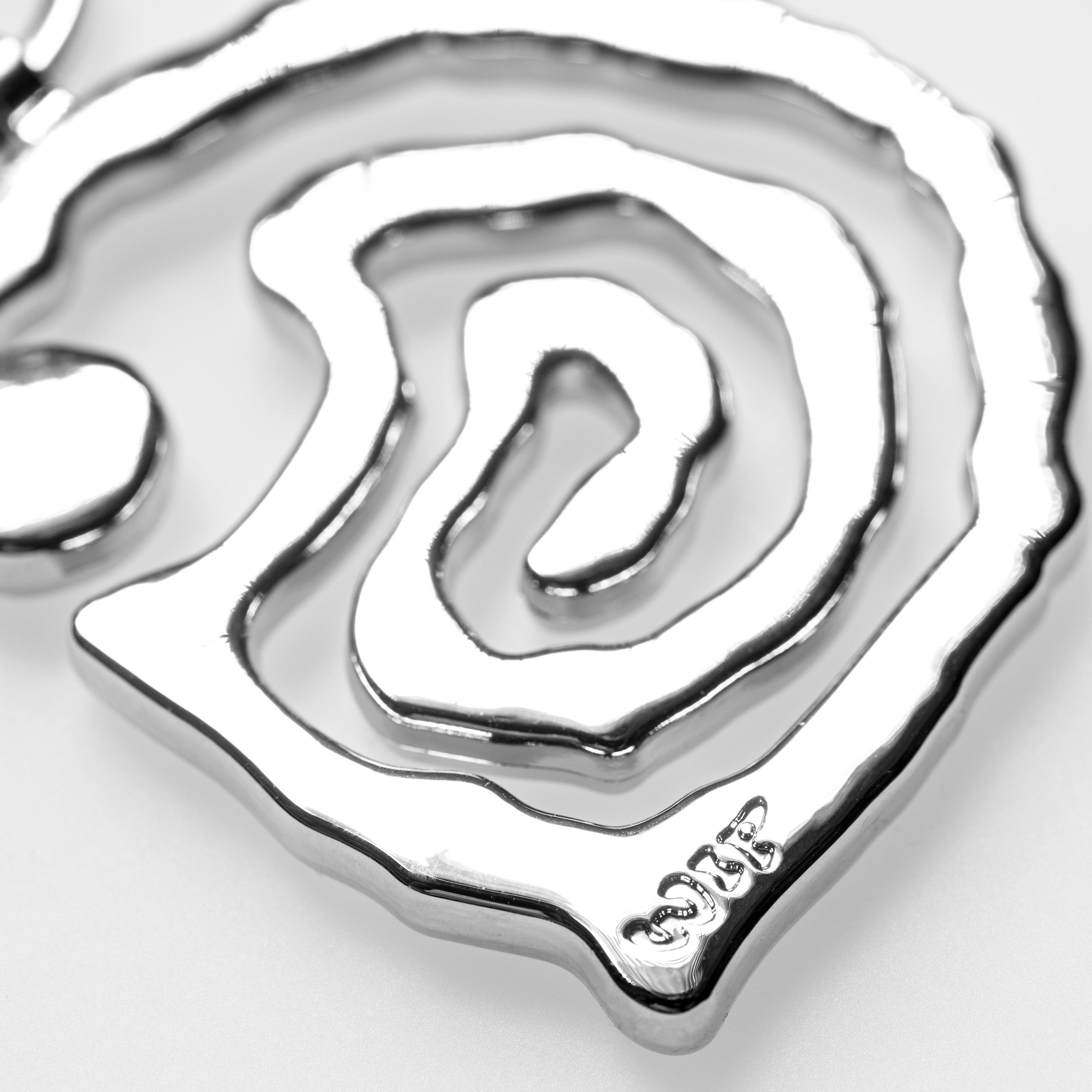 Helix Keychain - Stainless Steel Silver Key Ring Holder for Keys, Car Keys & House Keys | Durable & Stylish Key Accessory for Everyday Use, Travel & Gifts