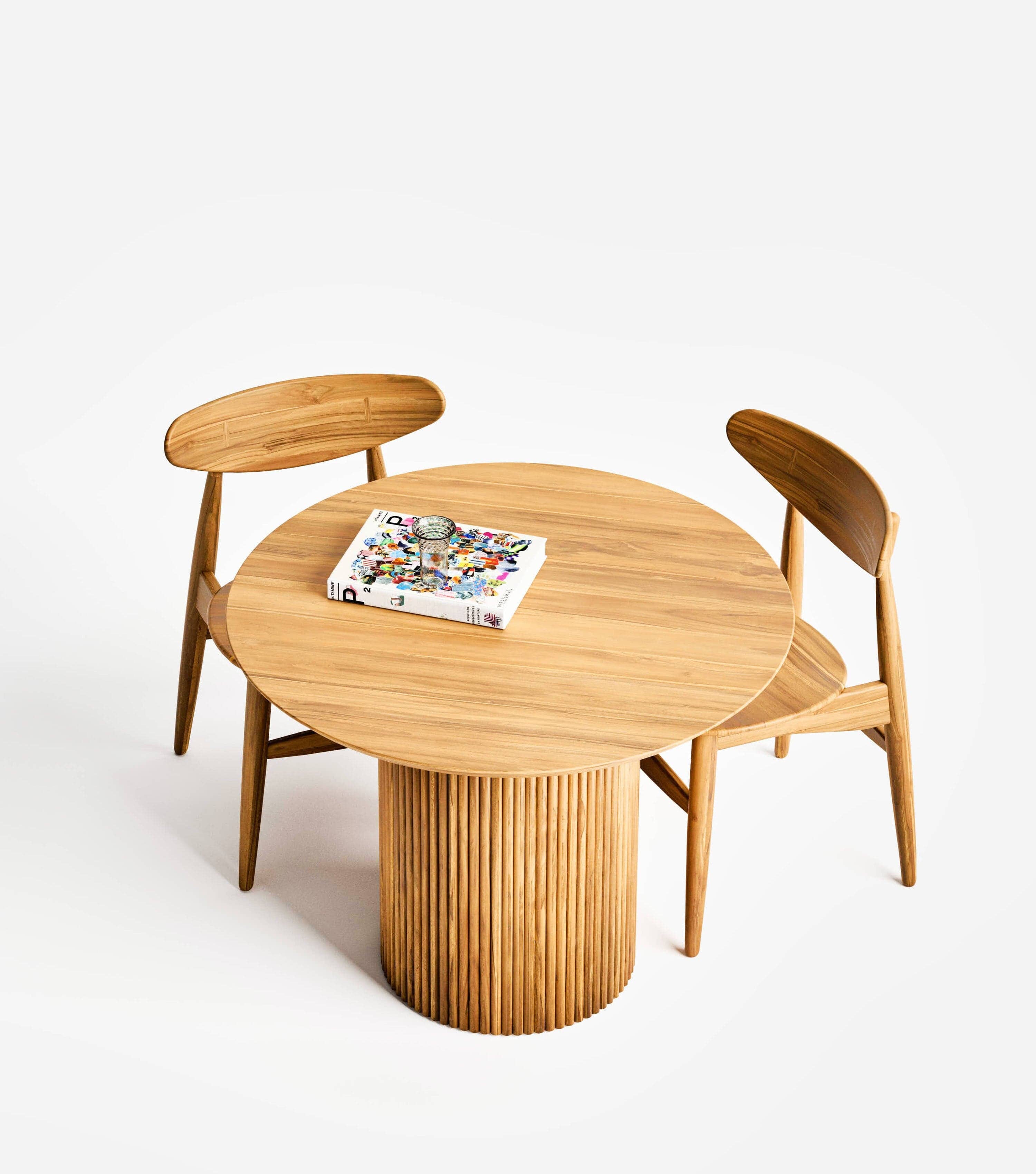 Granada Bistro Table - Outdoor Patio Dining Set for Small Spaces - Perfect for Balcony, Garden, or Cafe Style Seating