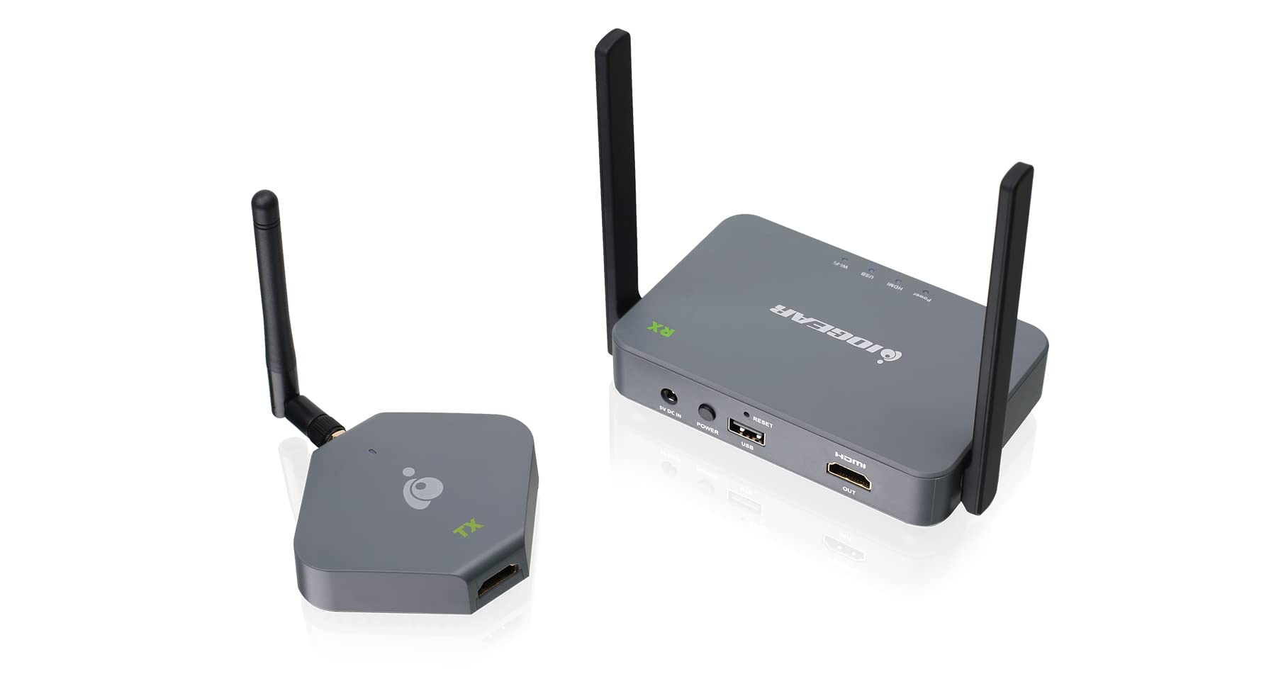 IOGEAR Wireless 4K HDMI Transmitter and Receiver Kit - Stream HD Video & Audio to TV, Projector, or Monitor - Ideal for Home Theater, Gaming, and Office Presentations