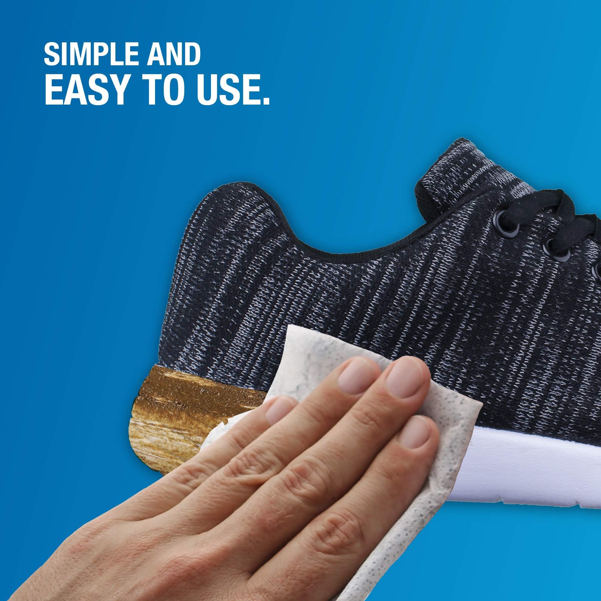Premium Shoe Cleaner Wipes - Quick & Effective Shoe Cleaning Kit for Sneakers, Leather & Canvas Shoes - On-the-Go Shoe Care for Gym, Work & Outdoor Activities