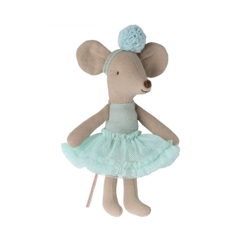 Maileg Ballerina Mouse Doll - Light Mint Miniature Toy for Kids | Perfect for Pretend Play, Gift Giving & Collectibles