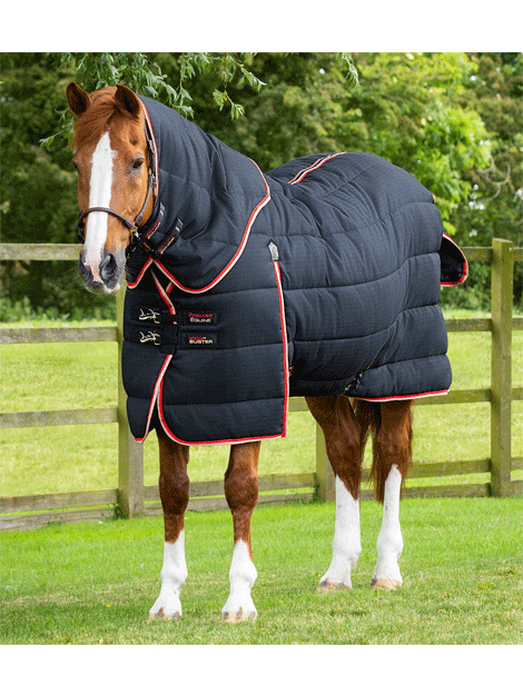 Premier Equine Stable Buster 200g Heavyweight Stable Rug with Neck Cover - Warm Winter Horse Blanket for Stall & Turnout Protection
