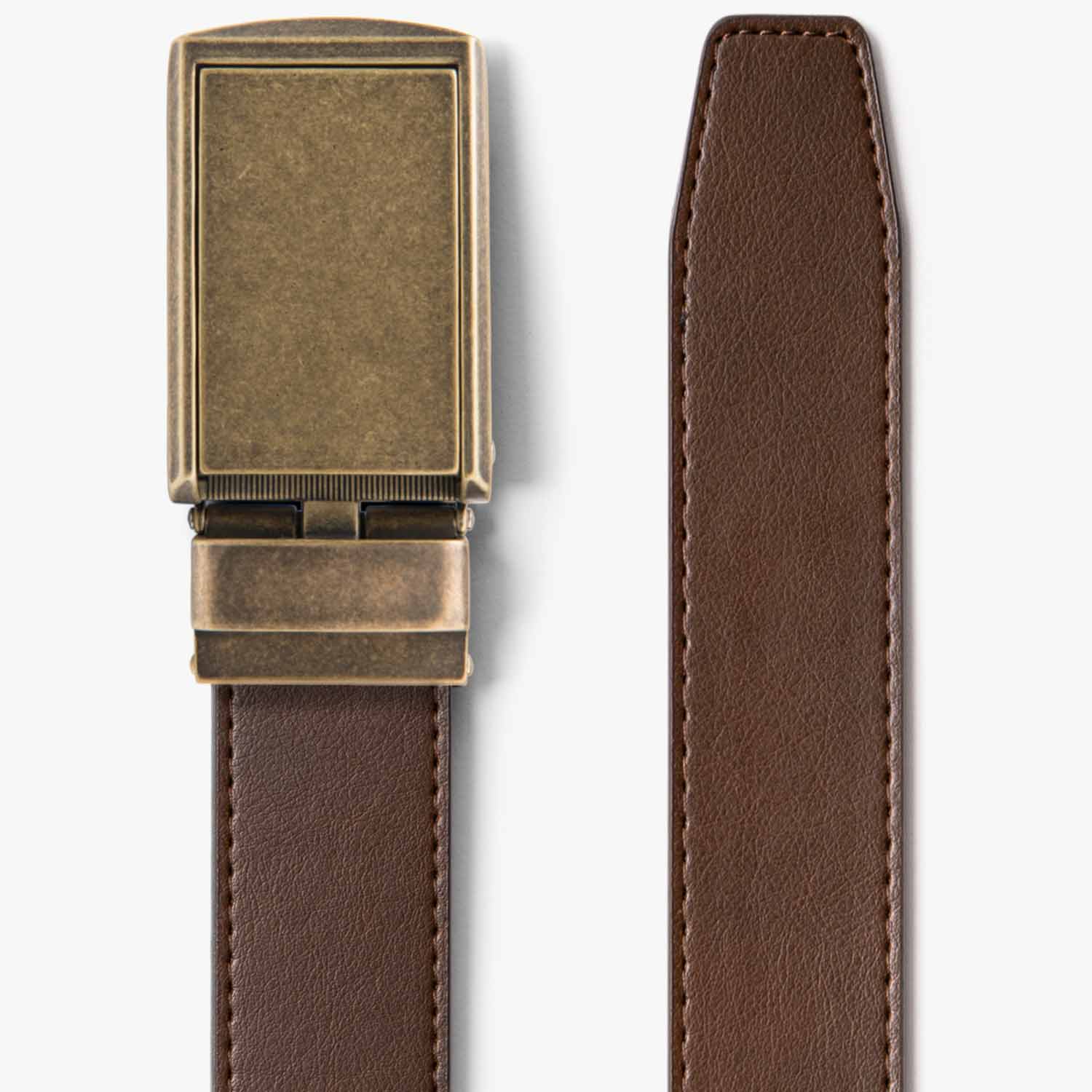 Genuine Leather Mocha Brown Belt for Men - Stylish & Durable Fashion Accessory for Casual, Office & Formal Wear