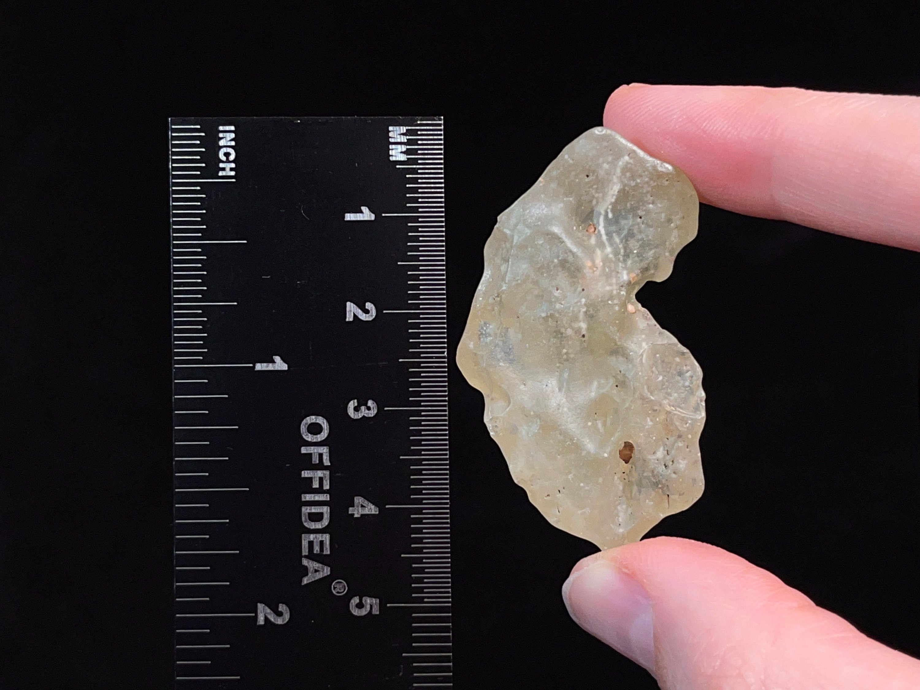 Libyan Desert Glass Raw Crystal - Rare 2A Grade 17.7g Metaphysical Healing Stone | Genuine Natural Gemstone for Meditation, Energy Work & Jewelry Making