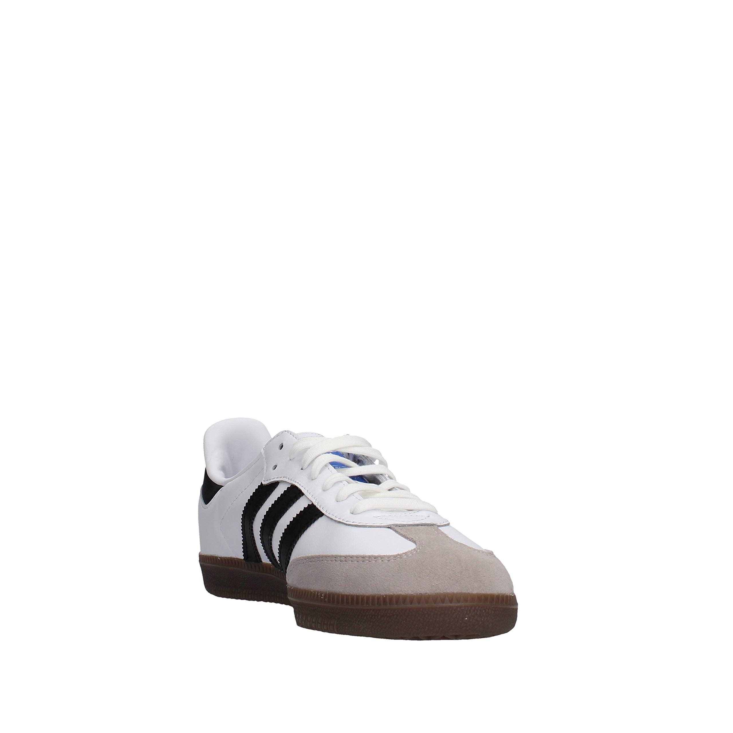 adidas Men's Samba OG Sneakers - Classic White & Black Low-Top Leather Shoes for Casual Wear, Street Style & Everyday Comfort