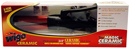 Wigo Ceramic Flat Iron for Hair Styling - Professional 1 Inch Straightener with Adjustable Temperature for Smooth, Shiny Hair - Perfect for Home & Salon Use
