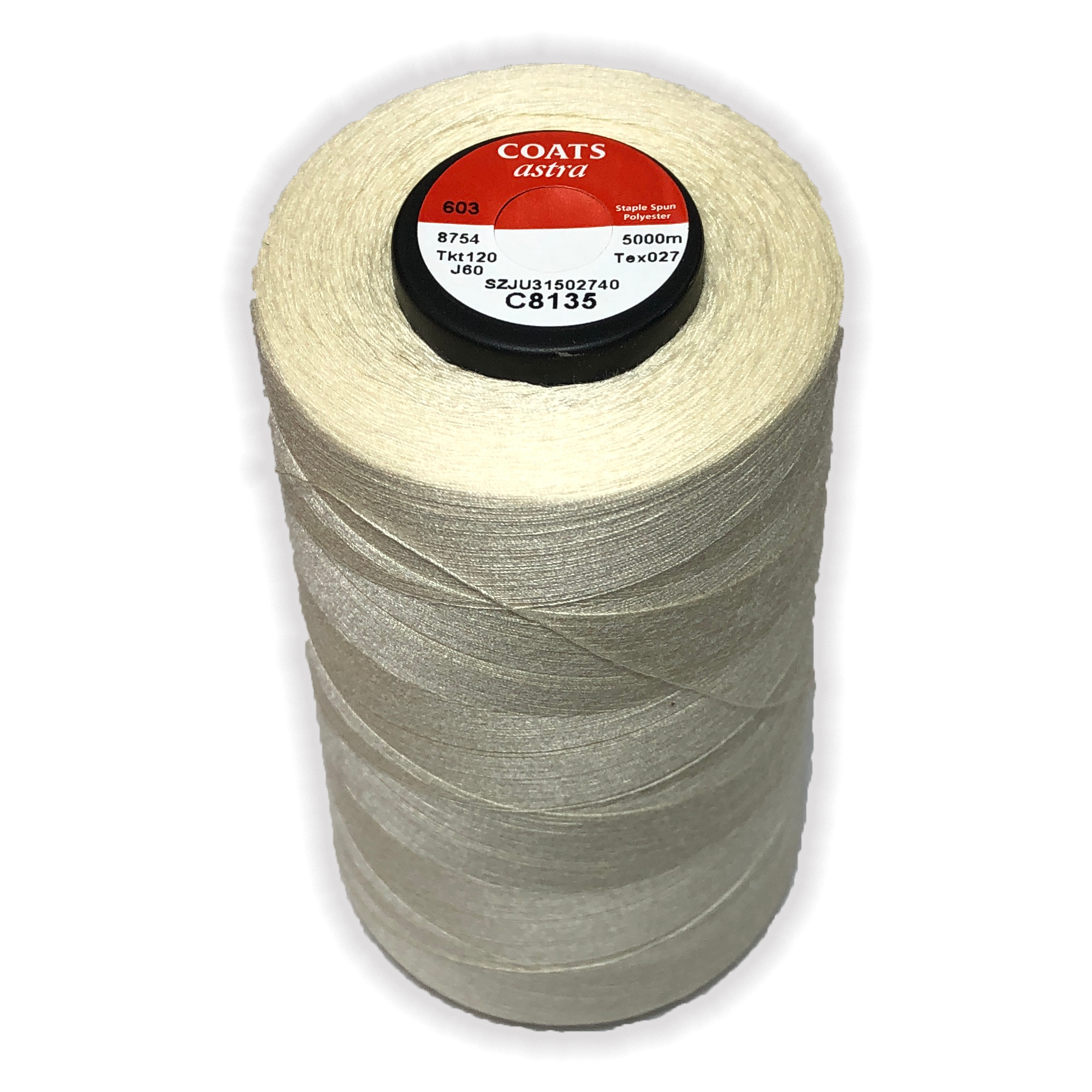 Astra General Use 120 Thread 5000m Cones - High-Quality Sewing Thread for Quilting, Embroidery & Crafting Projects