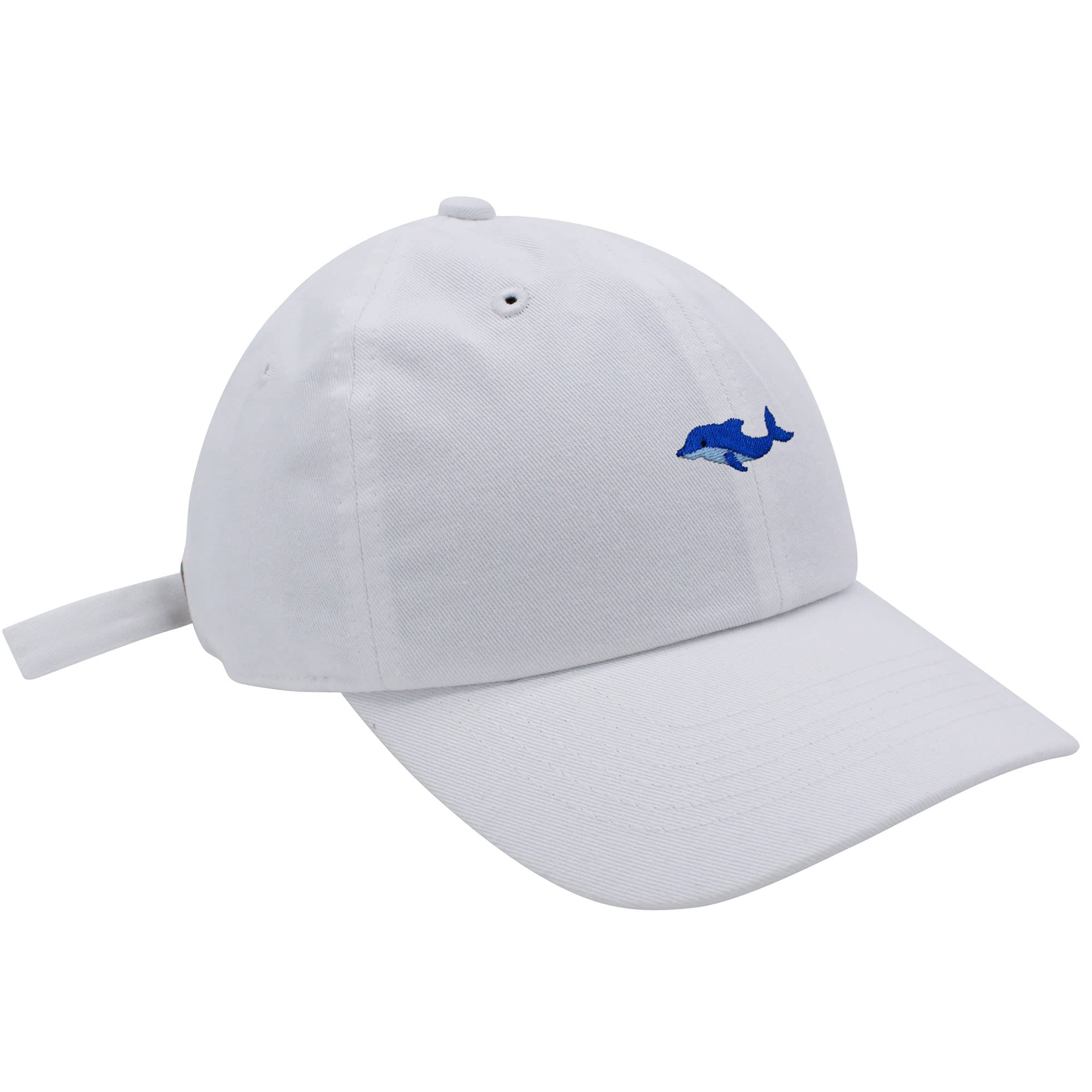 JPAK Embroidered Dolphin Baseball Cap - Soft Cotton Dad Hat for Men & Women | Ocean, Aquarium & Sea Animal Lover Gift | Perfect for Beach, Boating & Outdoor Activities