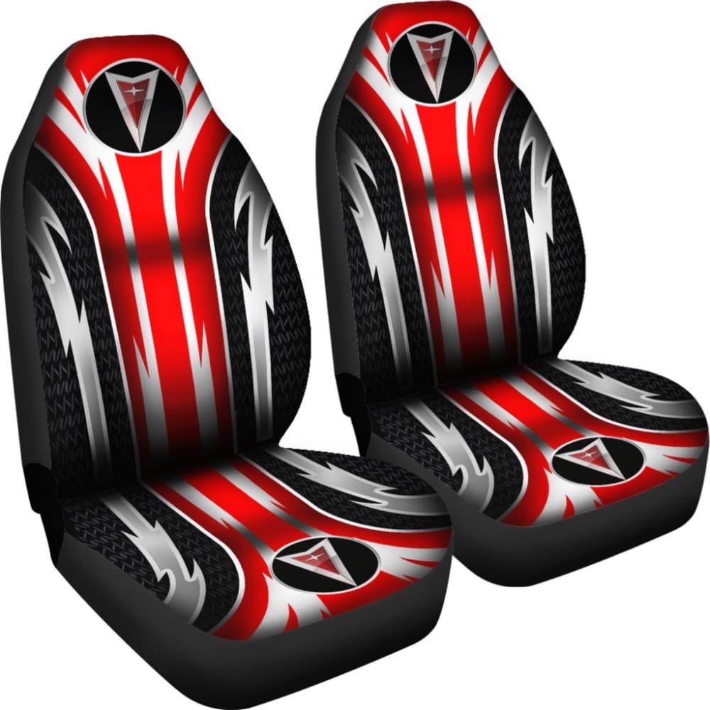 Premium 2-Piece Front Pontiac Seat Covers - Red (Part #144627) | Universal Fit for Most Pontiac Models | Perfect for Car Protection & Custom Styling