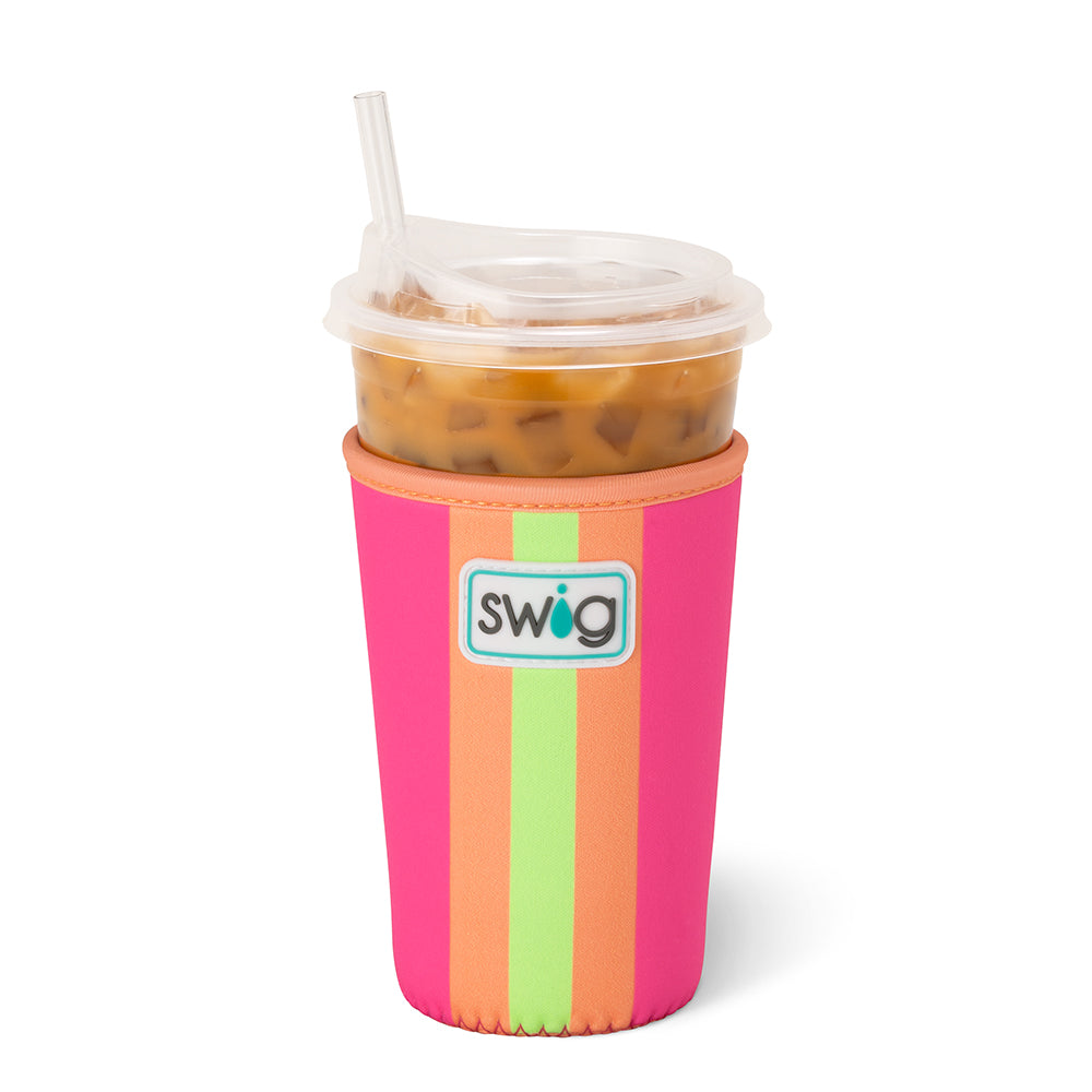 Tutti Frutti Medium Iced Cup Coolie - Insulated Beverage Sleeve for Cold Drinks, Perfect for Iced Coffee, Smoothies, and Summer Refreshments