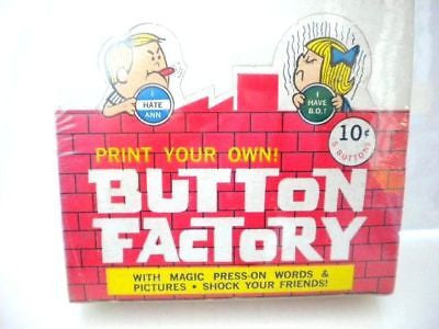Vintage 1960s Button Factory Full Box - Rare Collectible Buttons for Sewing, Crafts & DIY Projects