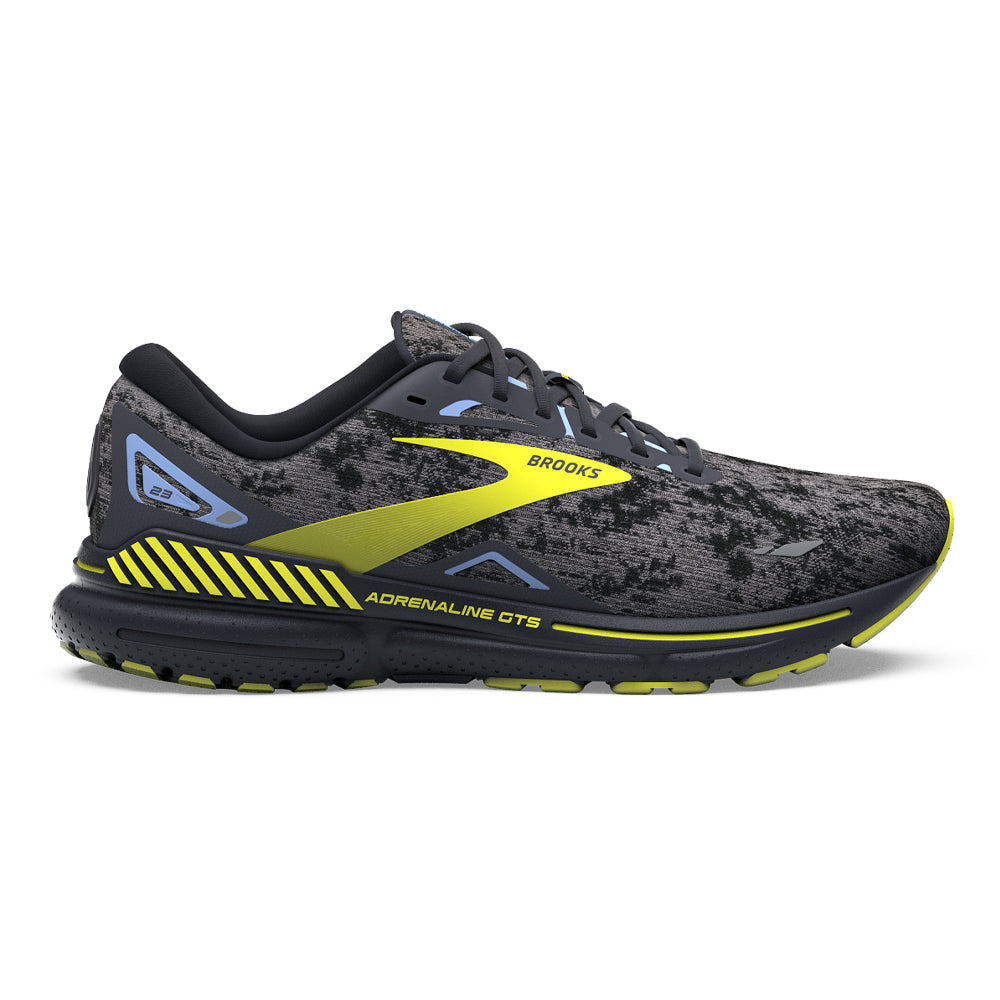 Brooks Adrenaline GTS 23 Running Shoes for Men - Nine Iron/Folkstone/Sulphur Color - Size 12.5 D Medium - Stability & Support for Road Running, Jogging, and Daily Training